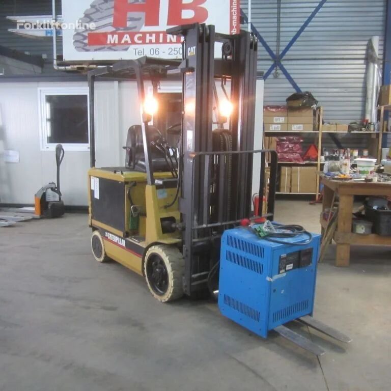 Caterpillar Heftruck EC25E, elektrisch, triplomast, side shift, containermas electric forklift