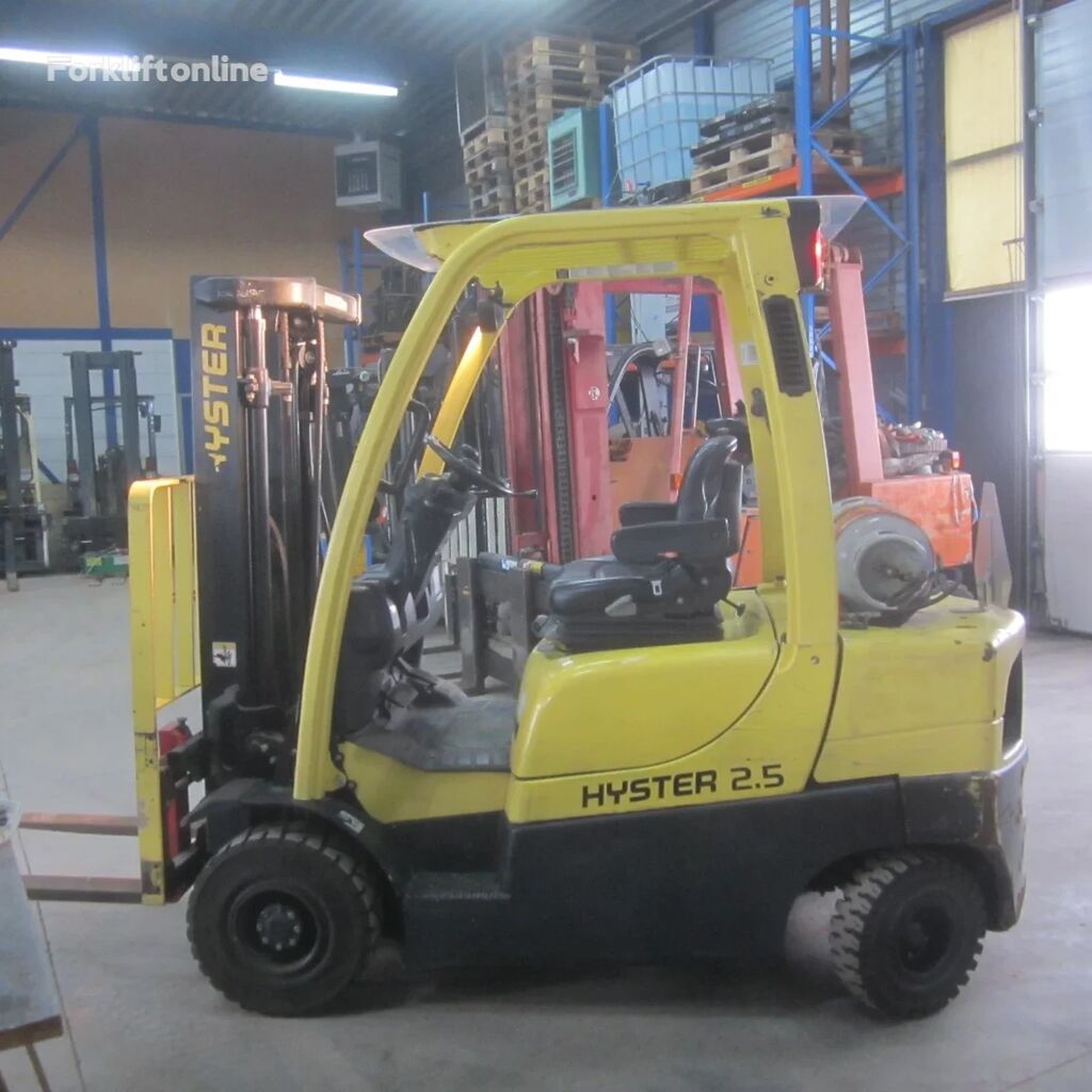 Hyster Heftruck H2.5CT LPG-gas, triplo mast, side shift, containermast. gas forklift