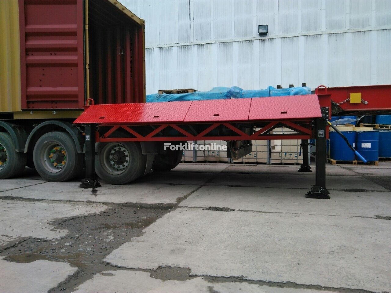 new Docker Stationary Loading Ramp 10 ton for unloading container trucks RM mobile ramp