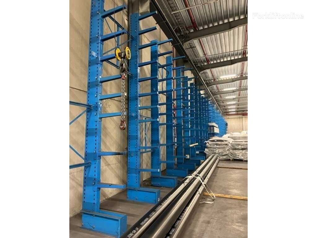 10,75lm Double-sided cantilever rack Elvedi warehouse shelving